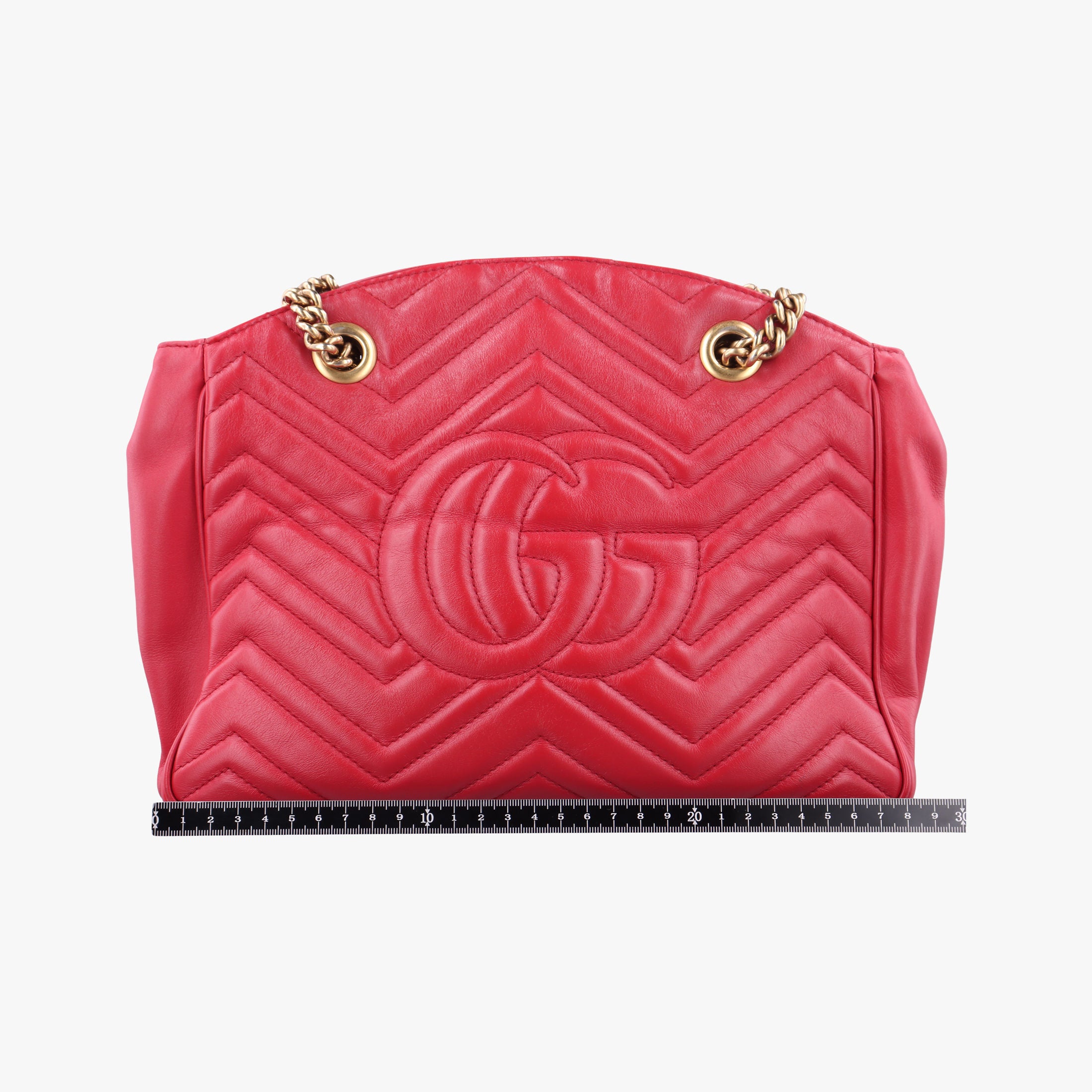 GG Marmont Red Leather 443501 C020372947GGマーモント レッド レザー 443501 C020372947