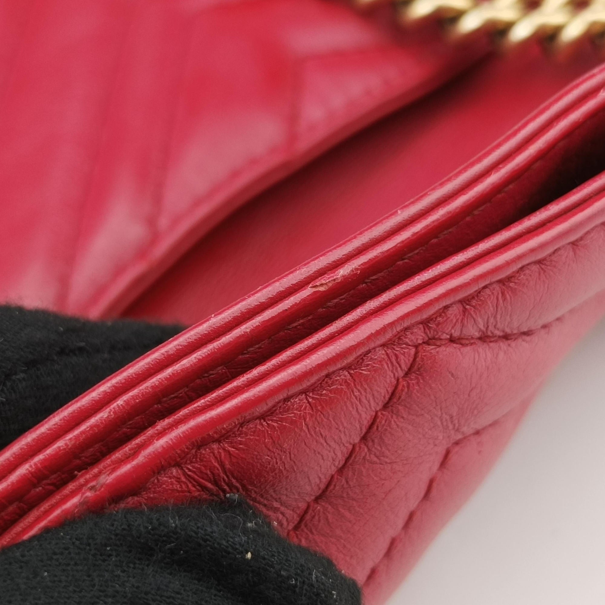 GG Marmont Red Leather 443501 C020372947GGマーモント レッド レザー 443501 C020372947