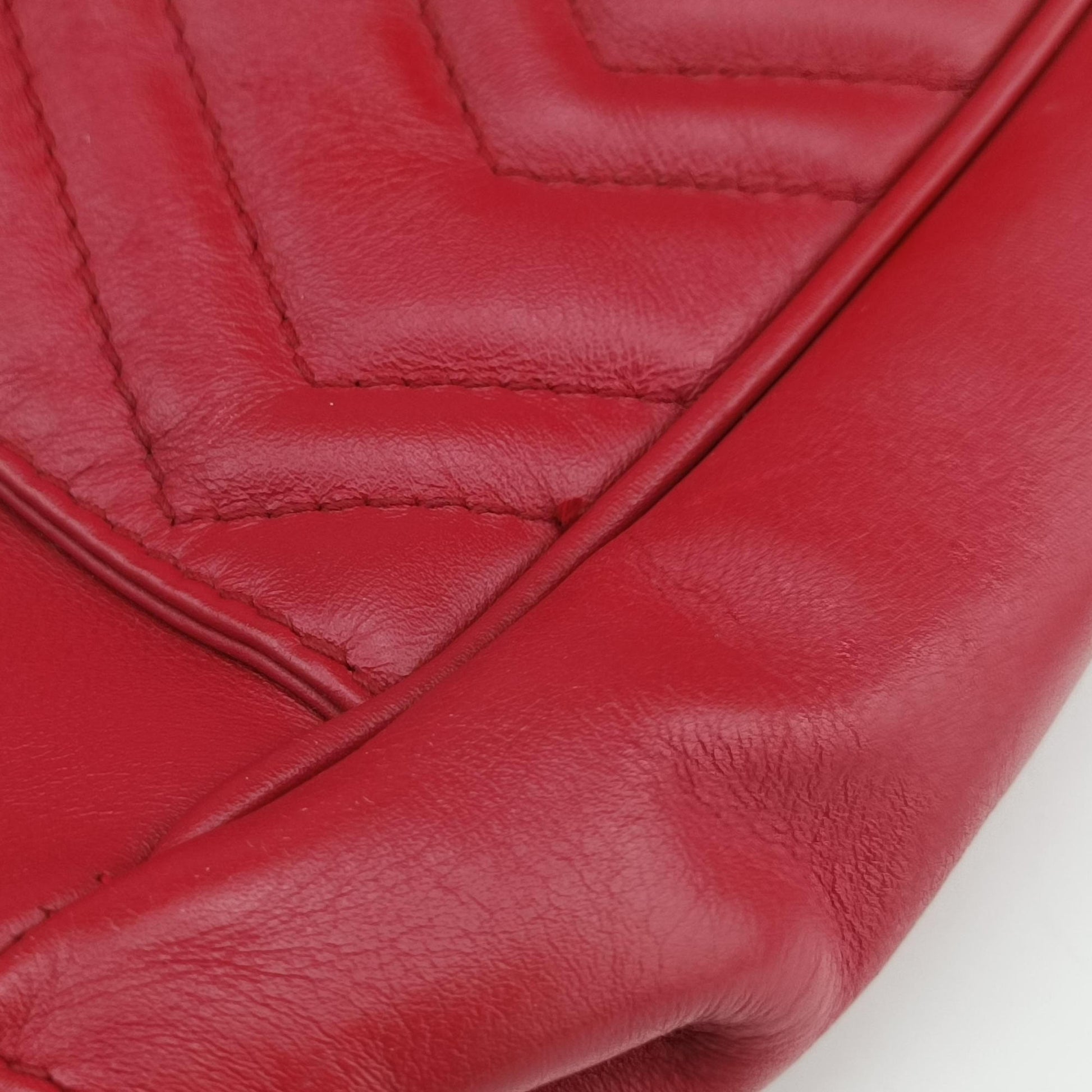 GG Marmont Red Leather 443501 C020372947GGマーモント レッド レザー 443501 C020372947