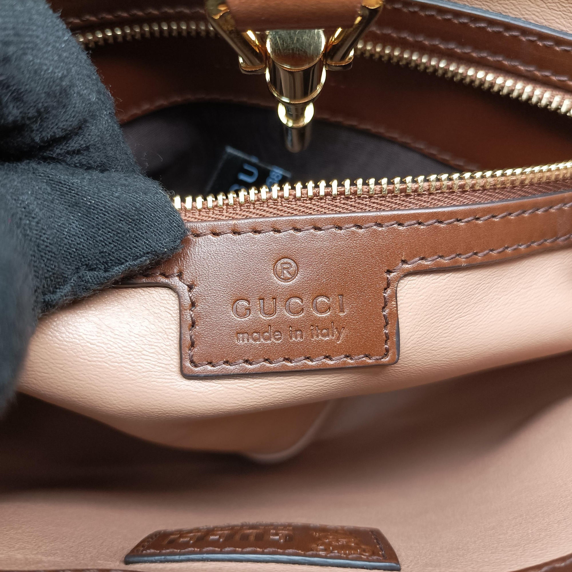 Pre-owned Gucci Jackie 1961 Brown × Beige ponyhair×leather 636706 shoulderbag | stylenewstar