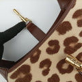 Pre-owned Gucci Jackie 1961 Brown × Beige ponyhair×leather 636706 shoulderbag | stylenewstar