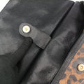 Pre-owned Dolce & Gabbana SICILY Leopard Brown PVC coated canvas  shoulderbag | stylenewstar