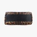 Pre-owned Dolce & Gabbana SICILY Leopard Brown PVC coated canvas  shoulderbag | stylenewstar