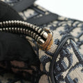 Saddlebags Gray×Navy×Black Jacquard×Leather 19-BO-0129サドルバッグ グレー×ネイビー×ブラック ジャガード×レザー 19-BO-0129