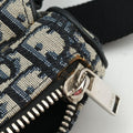 Saddlebags Gray×Navy×Black Jacquard×Leather 19-BO-0129サドルバッグ グレー×ネイビー×ブラック ジャガード×レザー 19-BO-0129