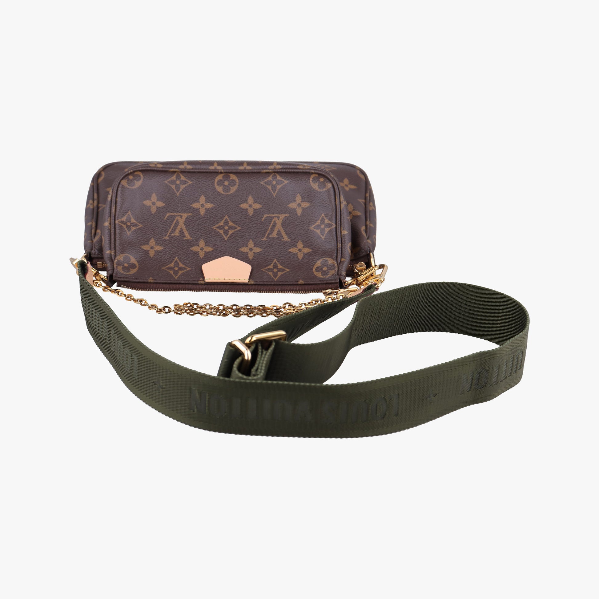 Multi Pochette Accessoir brown×khaki Monogram Canvas M44813 RI0241ミュルティ ポシェット アクセソワール モノグラム/ブラウン×カーキ モノグラムキャンバス M44813 RI0241