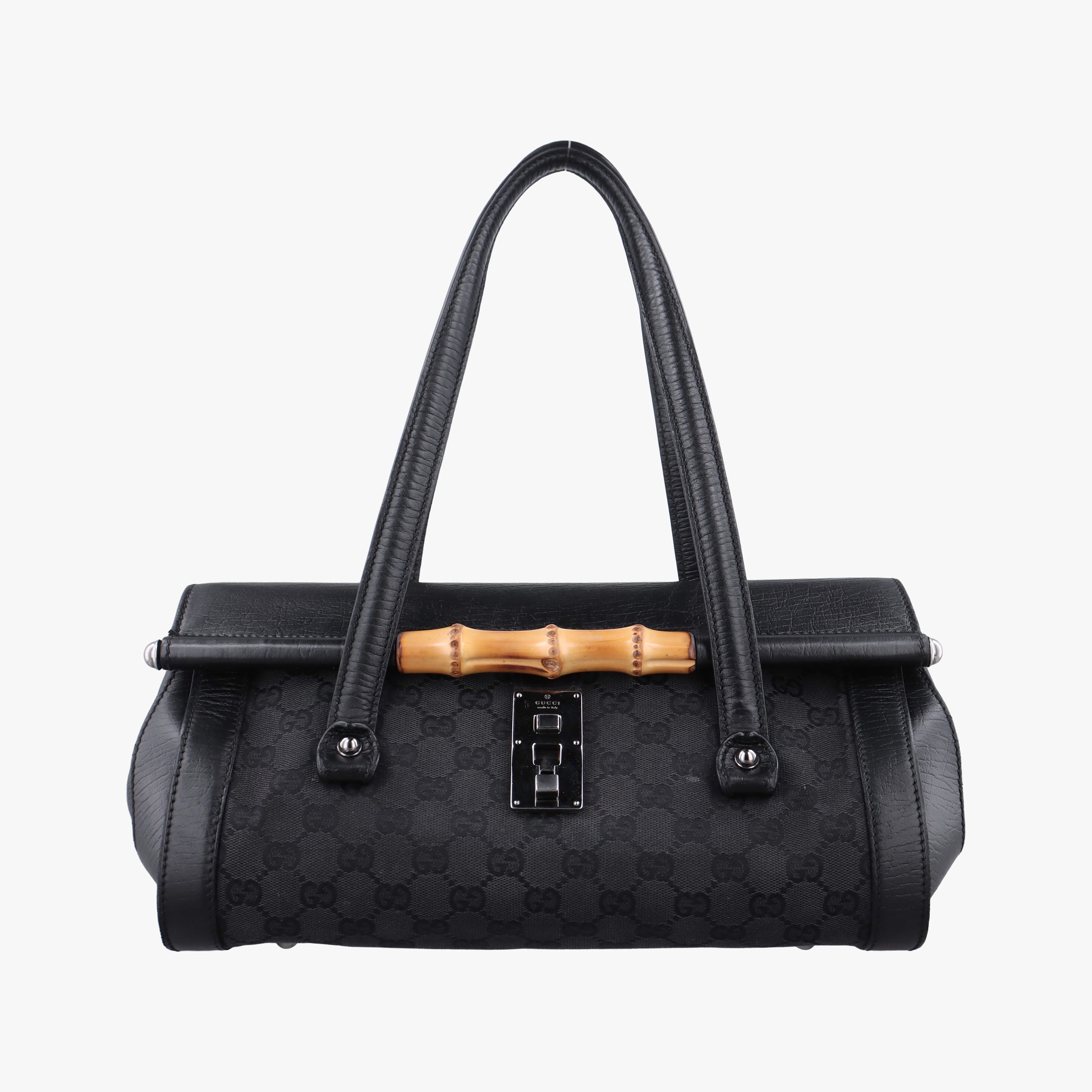 Bamboo Bullet Black Canvas × Leather 111713 バンブーバレット ブラック キャンバス × レザー 111713 