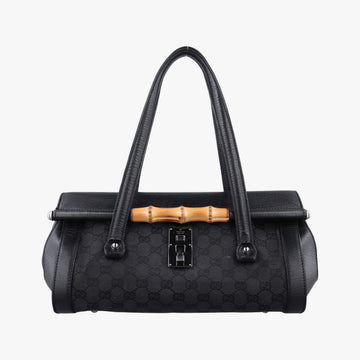 Bamboo Bullet Black Canvas × Leather 111713 バンブーバレット ブラック キャンバス × レザー 111713 