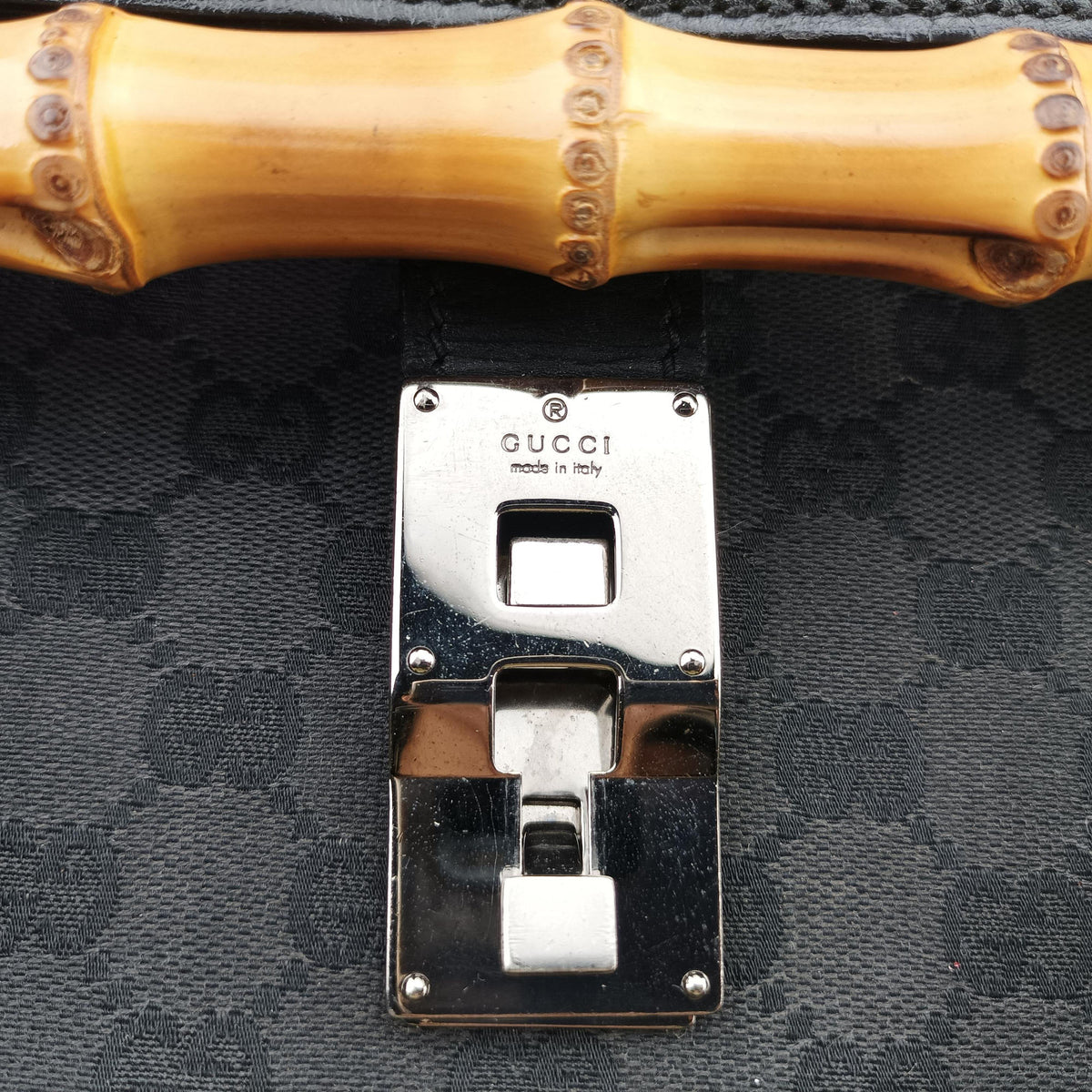 Bamboo Bullet Black Canvas × Leather 111713 バンブーバレット ブラック キャンバス × レザー 111713 
