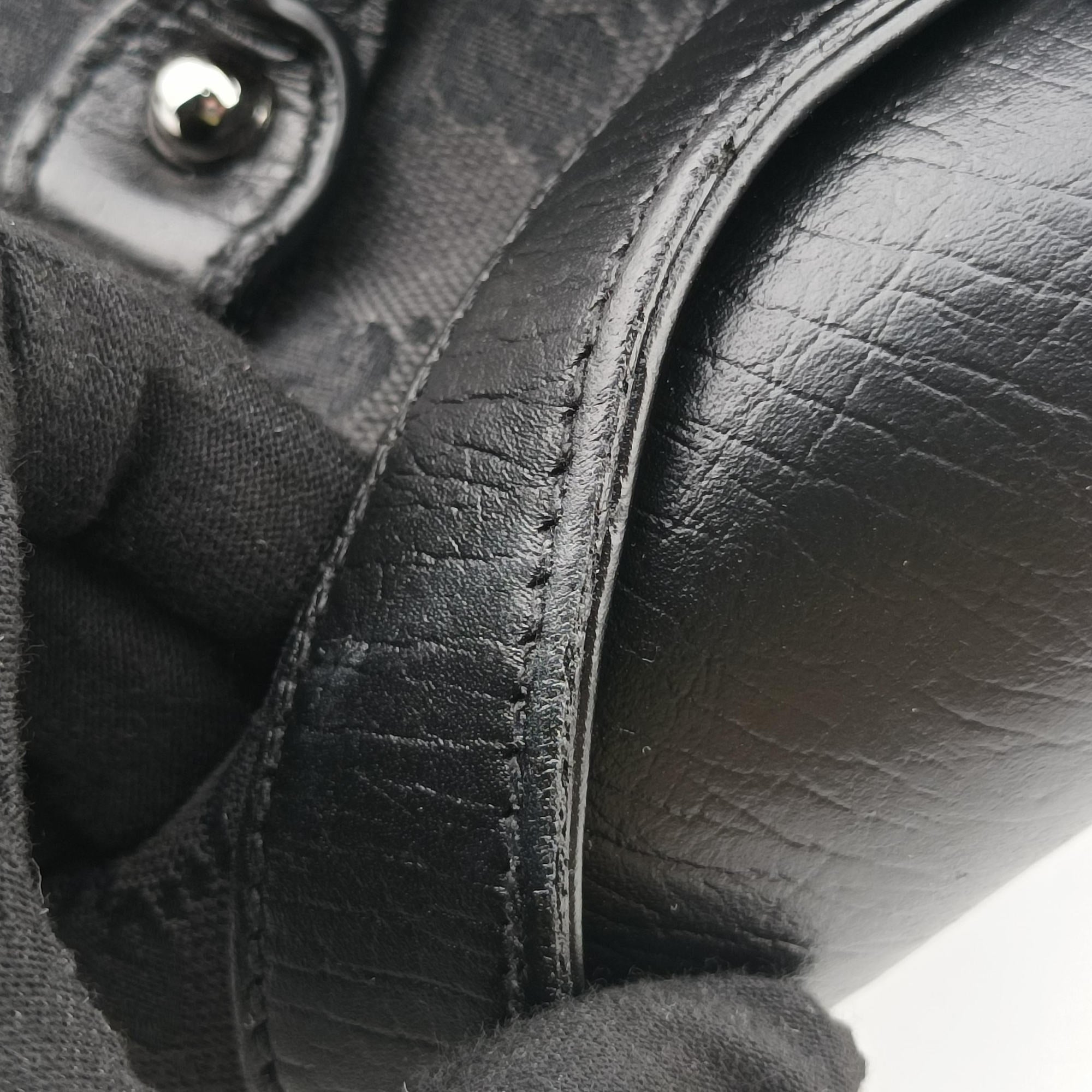 Bamboo Bullet Black Canvas × Leather 111713 バンブーバレット ブラック キャンバス × レザー 111713 
