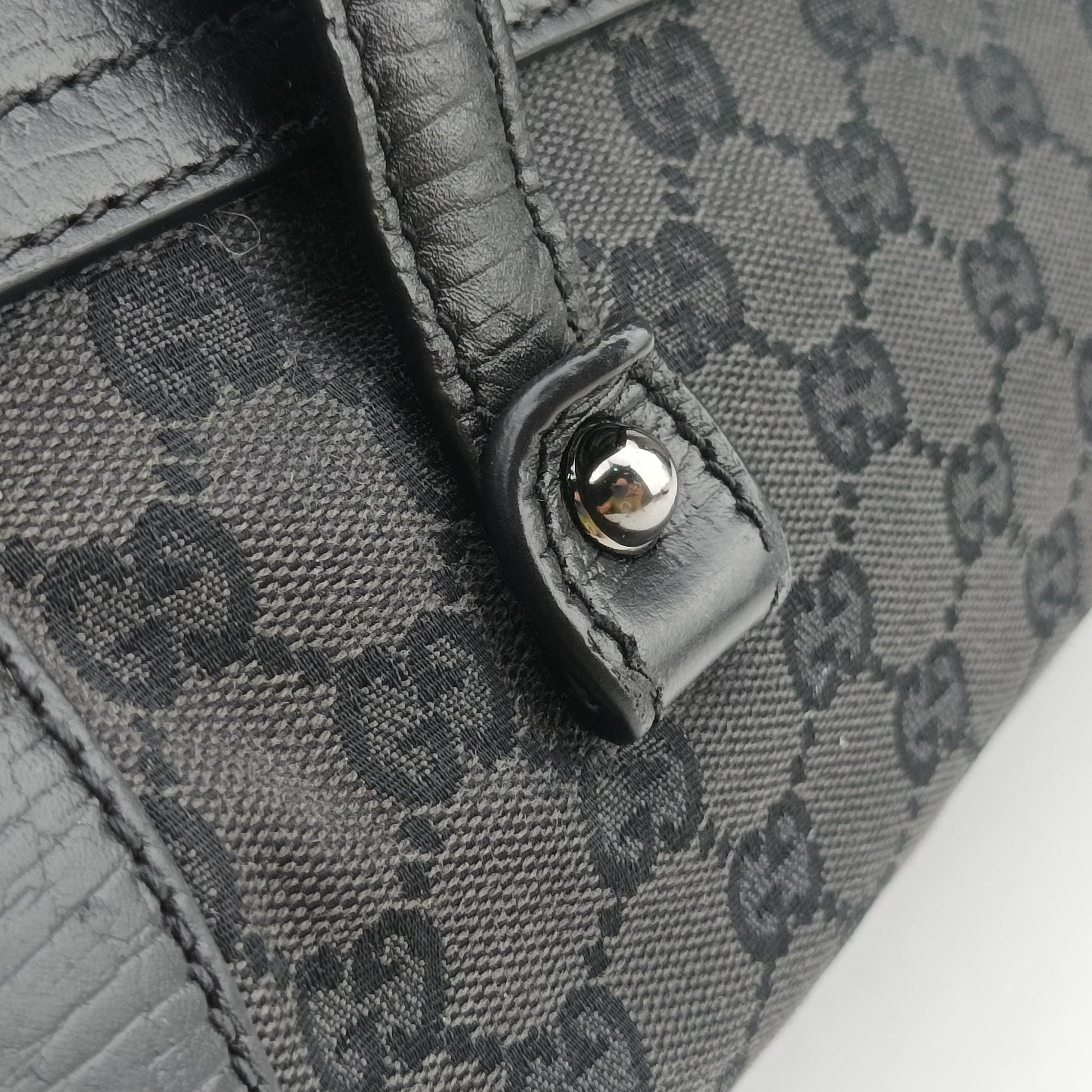 Bamboo Bullet Black Canvas × Leather 111713 バンブーバレット ブラック キャンバス × レザー 111713 