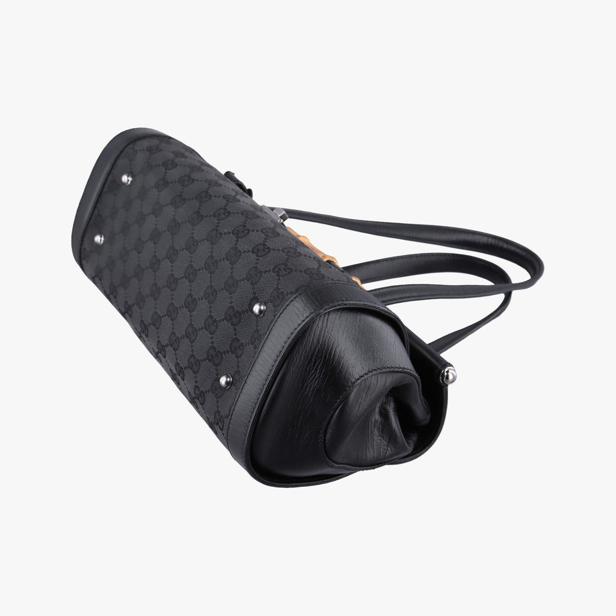 Bamboo Bullet Black Canvas × Leather 111713 バンブーバレット ブラック キャンバス × レザー 111713 