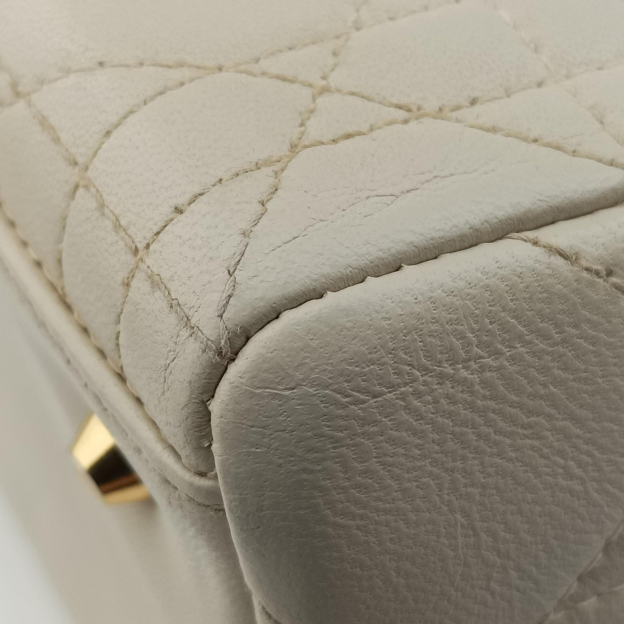 Lady Dior White lambskin MA-1927レディディオール ホワイト ラムスキン MA-1927