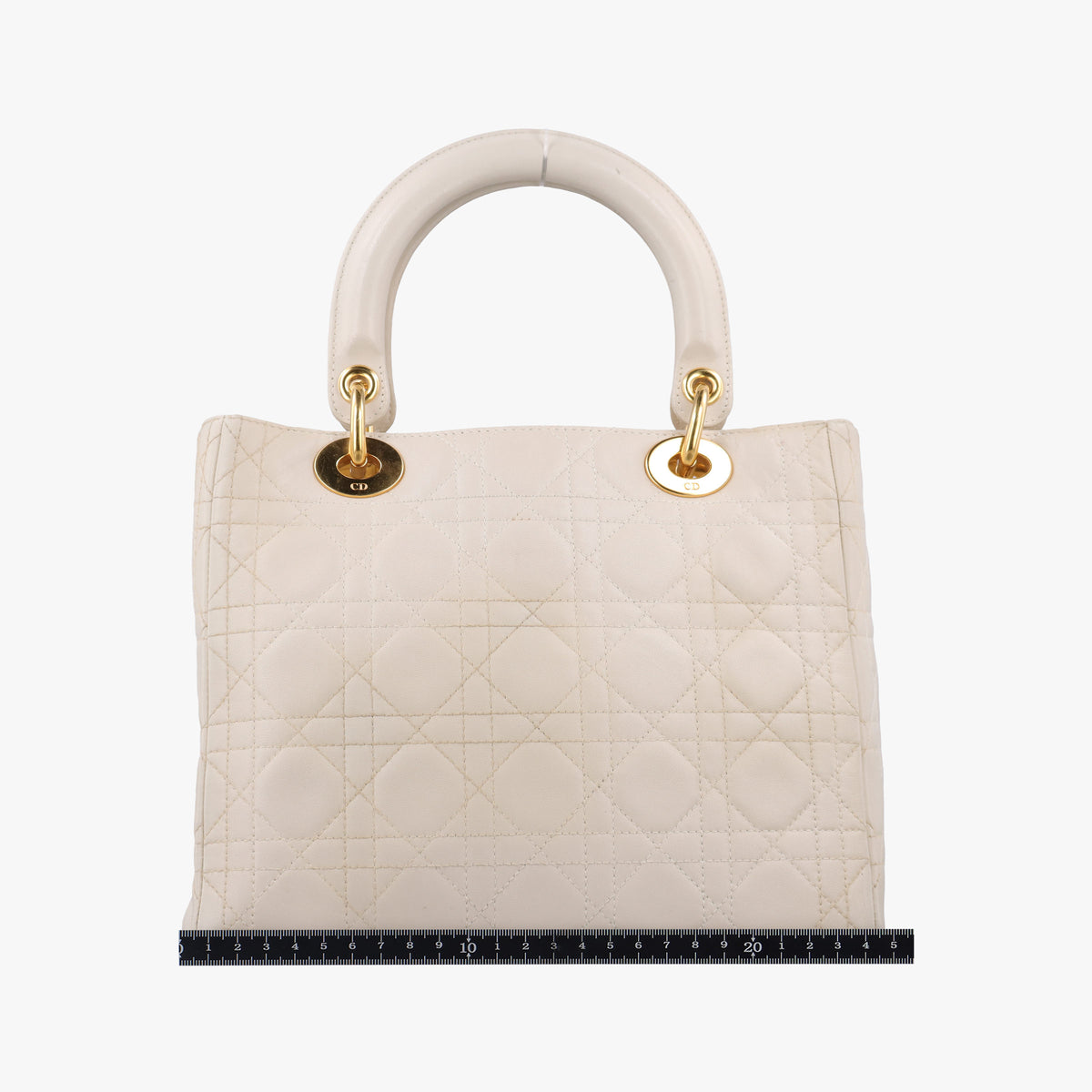 Lady Dior White lambskin MA-1927レディディオール ホワイト ラムスキン MA-1927