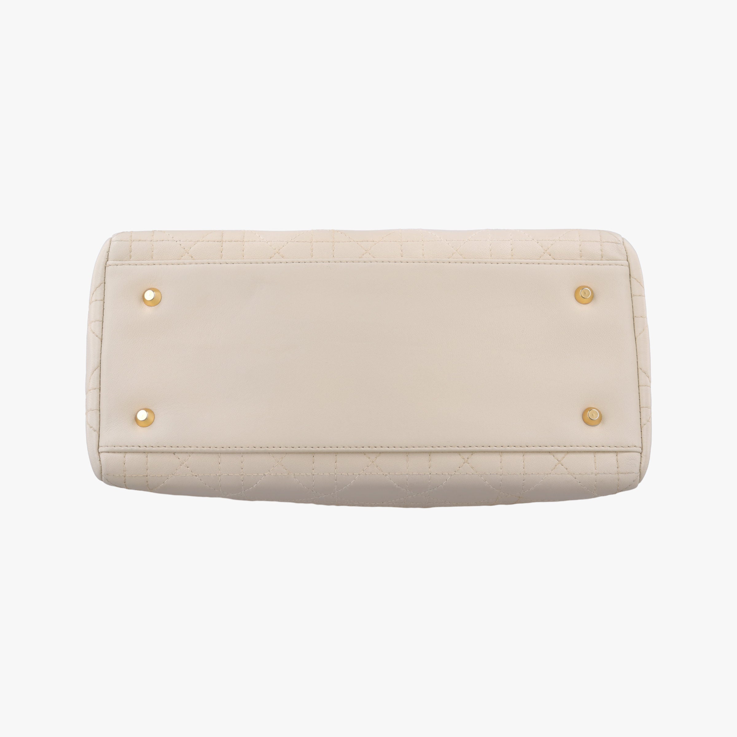 Lady Dior White lambskin MA-1927レディディオール ホワイト ラムスキン MA-1927