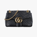 GG Marmont Black Leather 443496 E027690236GGマーモント ブラック レザー 443496 E027690236