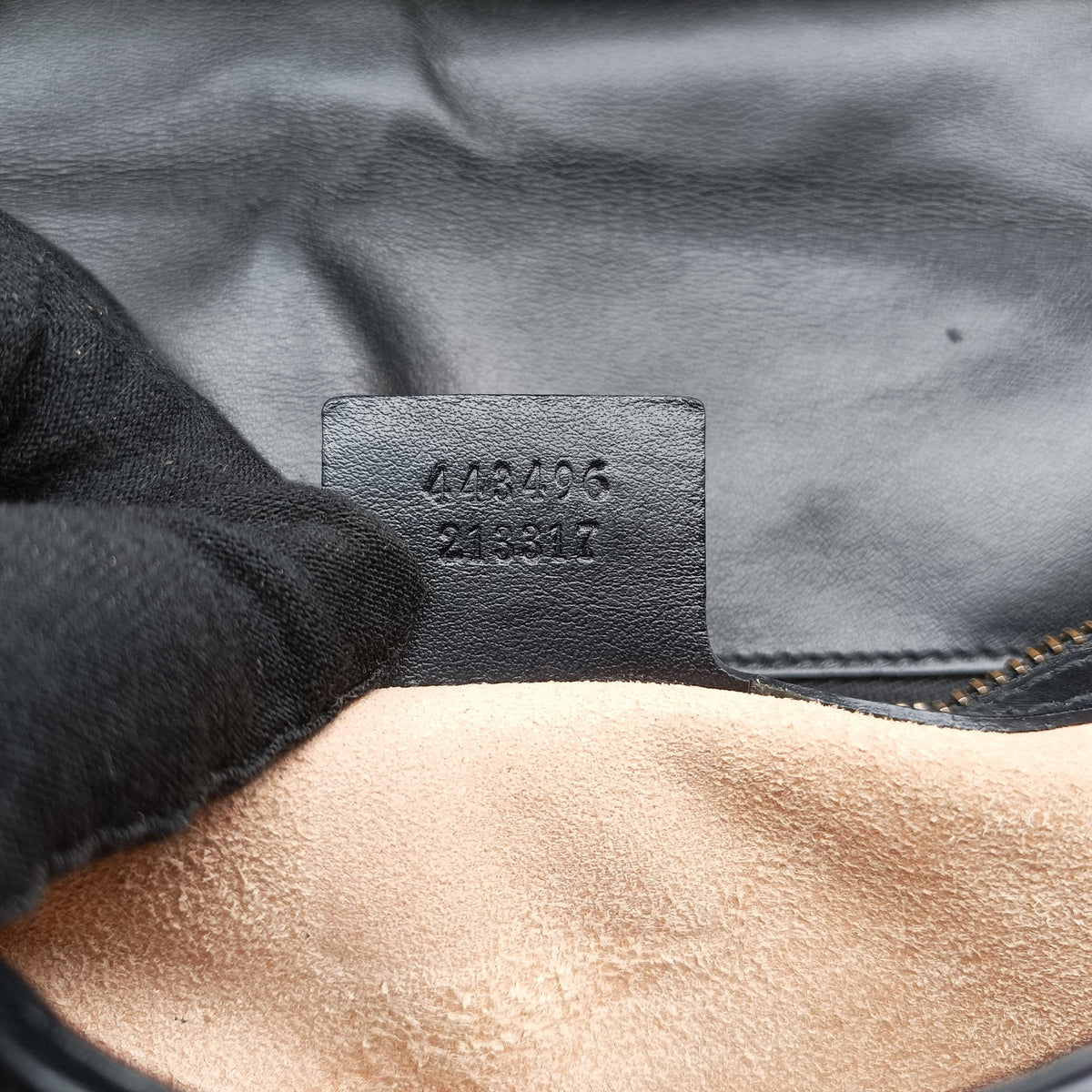 GG Marmont Black Leather 443496 E027690236GGマーモント ブラック レザー 443496 E027690236