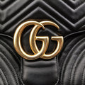 GG Marmont Black Leather 443496 E027690236GGマーモント ブラック レザー 443496 E027690236
