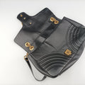 GG Marmont Black Leather 443496 E027690236GGマーモント ブラック レザー 443496 E027690236