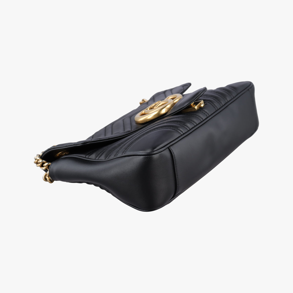 GG Marmont Black Leather 443496 E027690236GGマーモント ブラック レザー 443496 E027690236