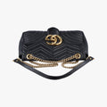 GG Marmont Black Leather 443496 E027690236GGマーモント ブラック レザー 443496 E027690236
