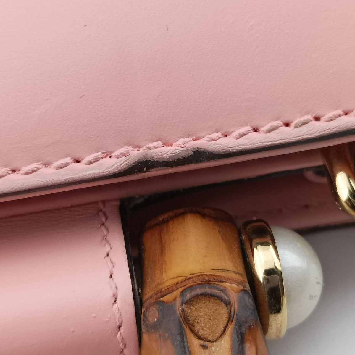 Bamboo Nymphaea Pink Leather 459076 H021349948バンブーニムフェア ピンク レザー 459076 H021349948
