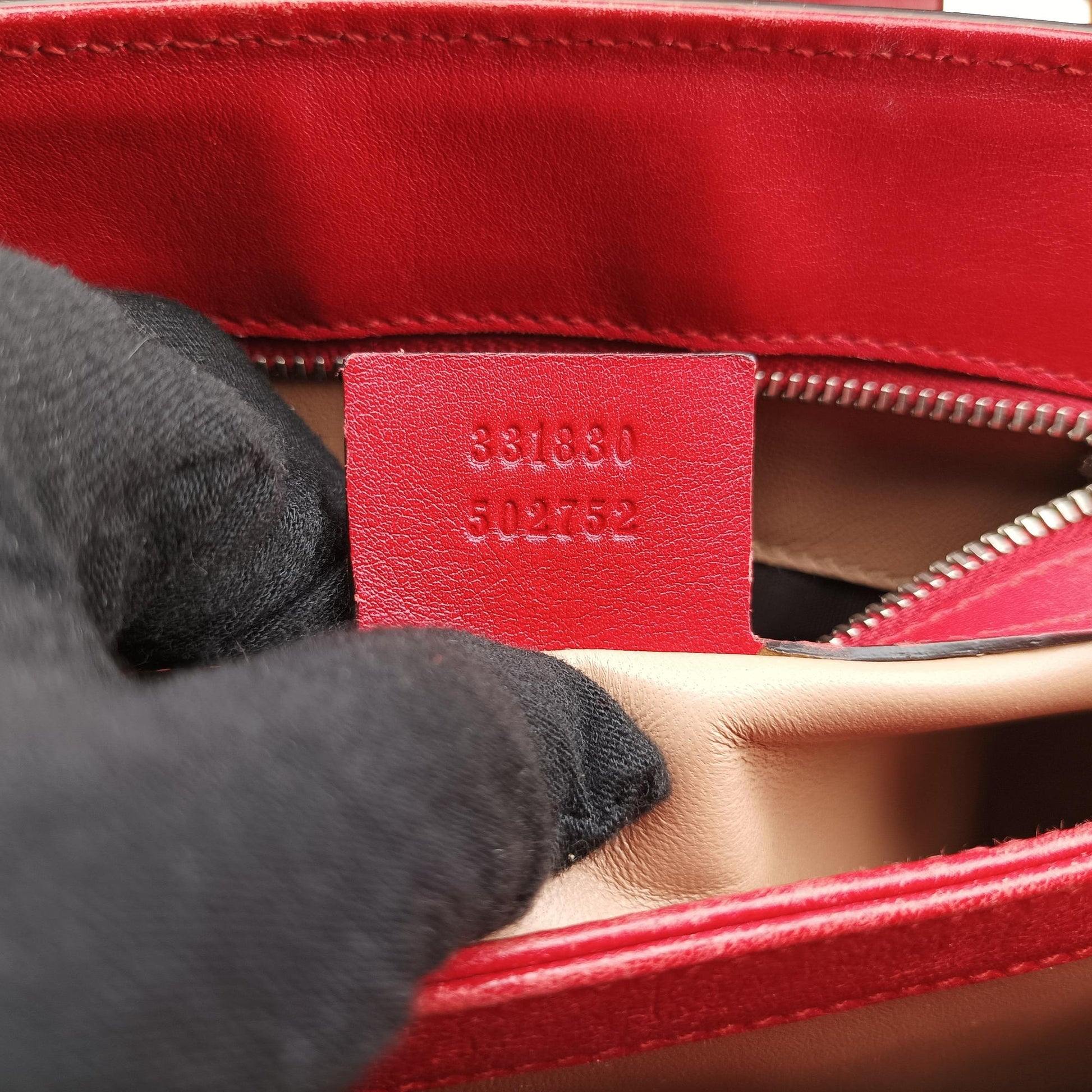 Bamboo Red Leather 331830 G018211124バンブー レッド レザー 331830 G018211124