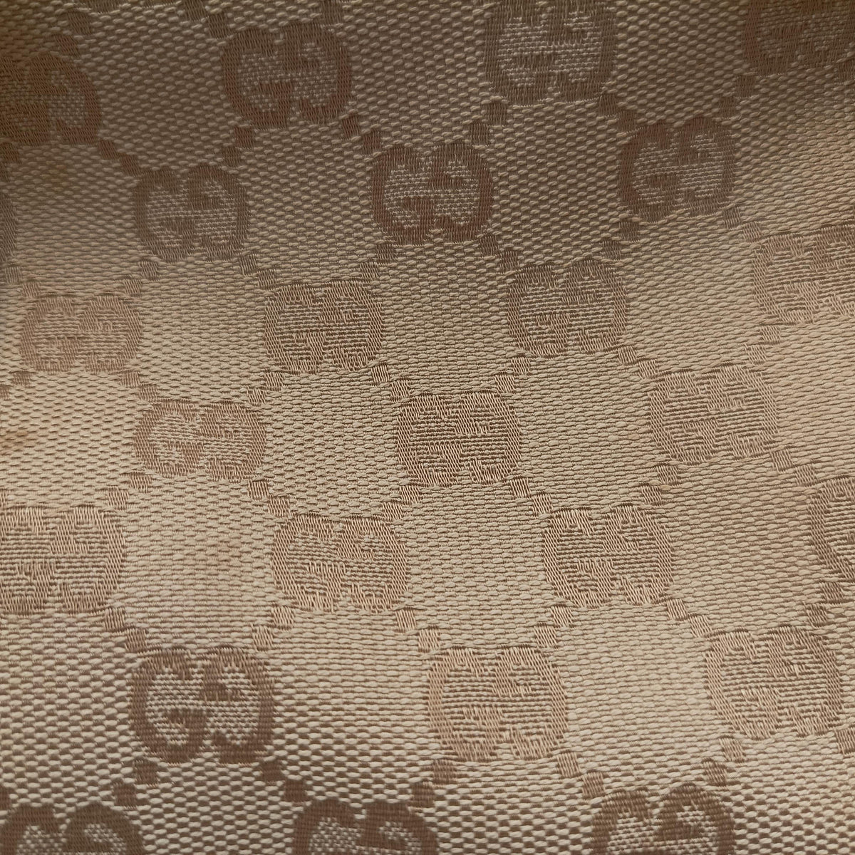 Pre-owned Gucci Sukey Beige × Brownish Red GG canvas×leatherGG 189893 handbag | stylenewstar