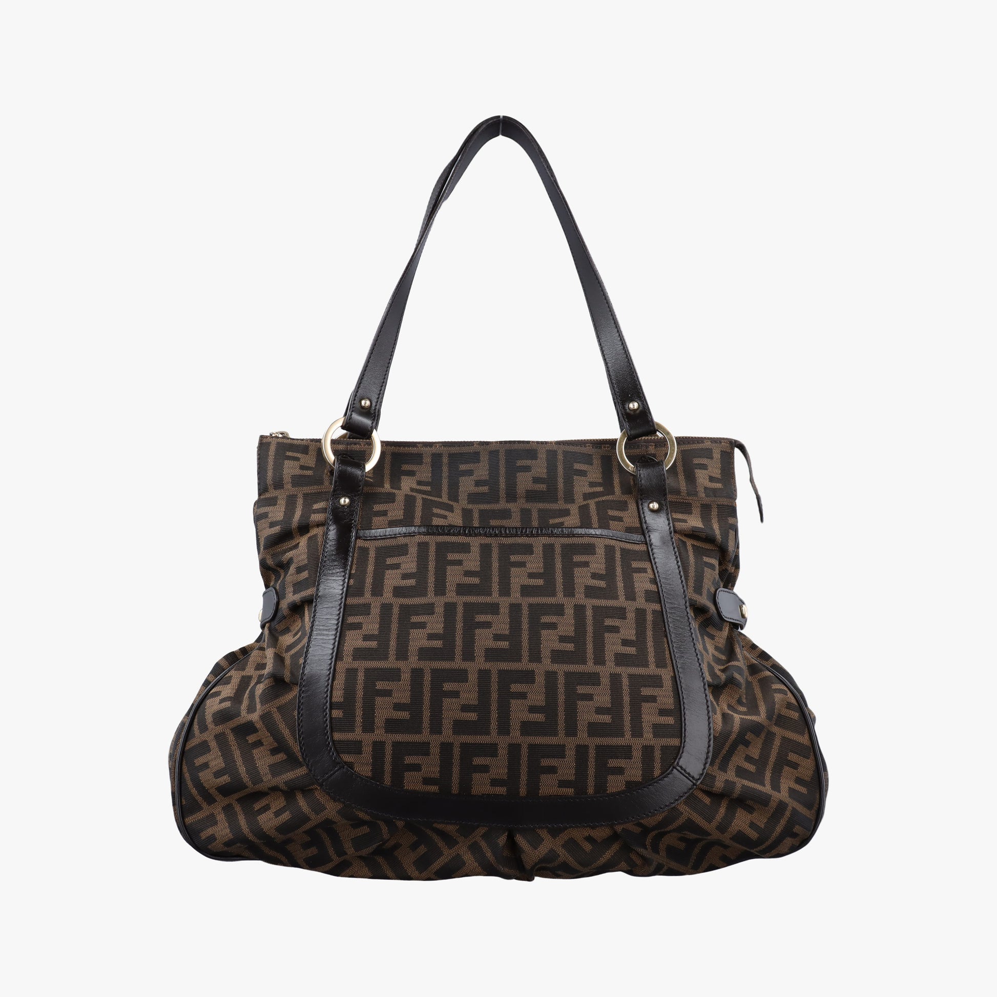 Pre-owned Fendi Zucca Brown canvas 8BR629 shoulderbag | stylenewstar