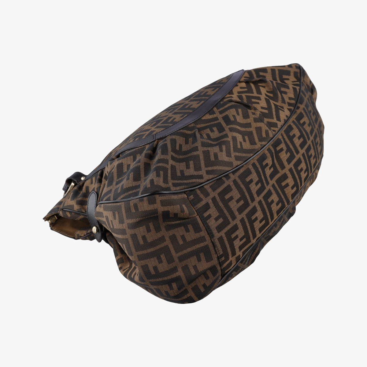 Pre-owned Fendi Zucca Brown canvas 8BR629 shoulderbag | stylenewstar