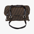 Pre-owned Fendi Zucca Brown canvas 8BR629 shoulderbag | stylenewstar