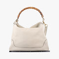 Vintage Gucci Bamboo White Leather 282315 shoulderbag | stylenewstar