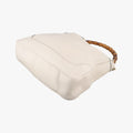 Vintage Gucci Bamboo White Leather 282315 shoulderbag | stylenewstar