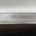 Pre-owned Celine Trapeze Black × White × Brown Suede × leather  shoulderbag | stylenewstar