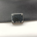 Pre-owned Celine Trapeze Black × White × Brown Suede × leather  shoulderbag | stylenewstar