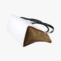 Pre-owned Celine Trapeze Black × White × Brown Suede × leather  shoulderbag | stylenewstar