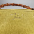 Pre-owned Gucci Bamboo Shopper Yellow Leather 336032 shoulderbag | stylenewstar