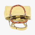 Pre-owned Gucci Bamboo Shopper Yellow Leather 336032 shoulderbag | stylenewstar
