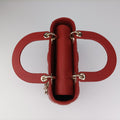 Lady Dior Red lambskin 29-MA-1107レディディオール レッド ラムスキン 29-MA-1107