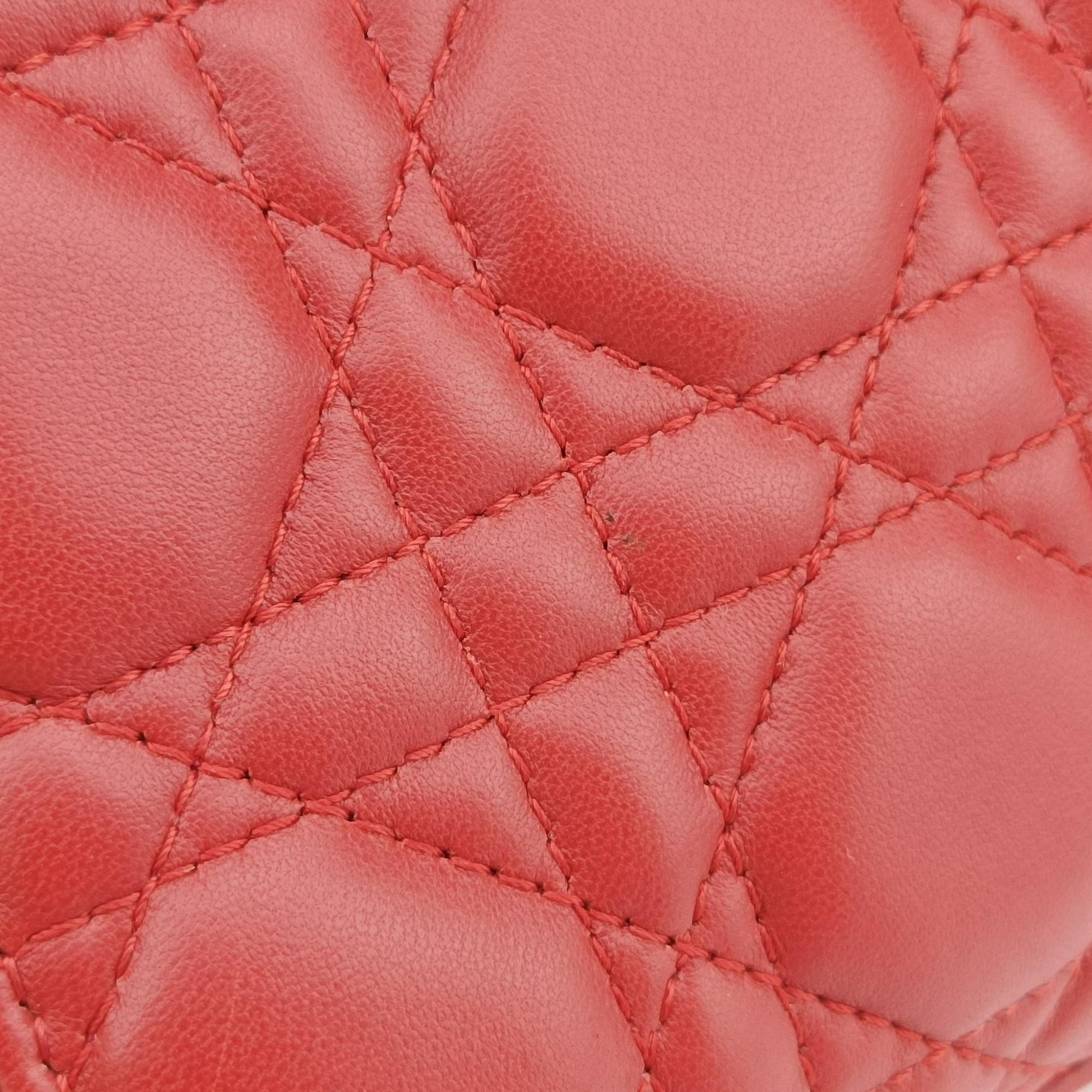 Lady Dior Red lambskin 29-MA-1107レディディオール レッド ラムスキン 29-MA-1107