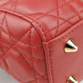 Lady Dior Red lambskin 29-MA-1107レディディオール レッド ラムスキン 29-MA-1107