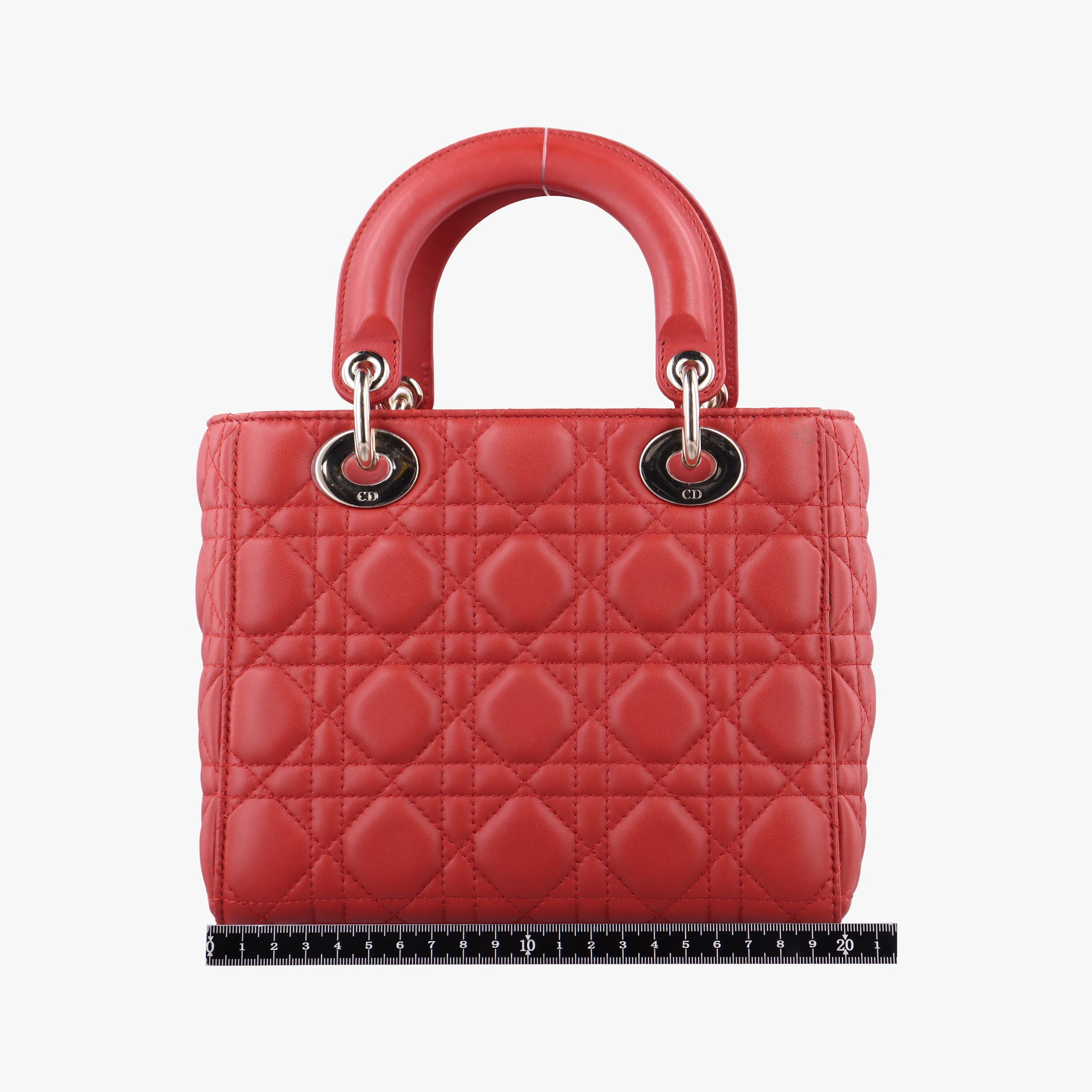 Lady Dior Red lambskin 29-MA-1107レディディオール レッド ラムスキン 29-MA-1107