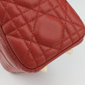 Lady Dior Red lambskin 29-MA-1107レディディオール レッド ラムスキン 29-MA-1107