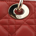 Lady Dior Red lambskin 29-MA-1107レディディオール レッド ラムスキン 29-MA-1107