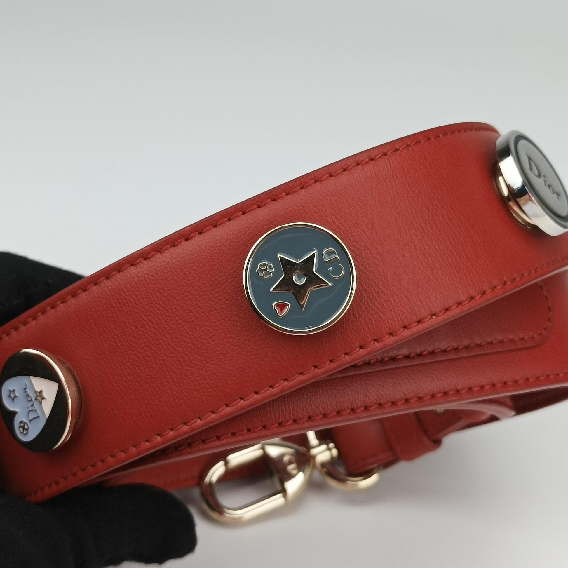 Lady Dior Red lambskin 29-MA-1107レディディオール レッド ラムスキン 29-MA-1107
