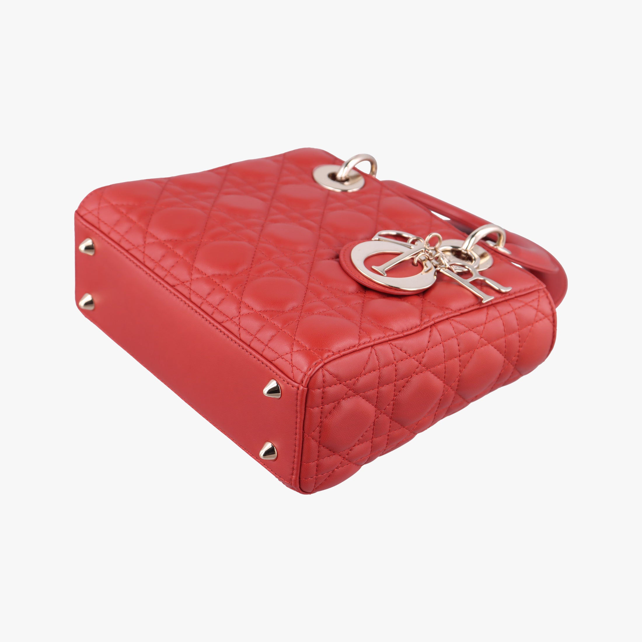 Lady Dior Red lambskin 29-MA-1107レディディオール レッド ラムスキン 29-MA-1107