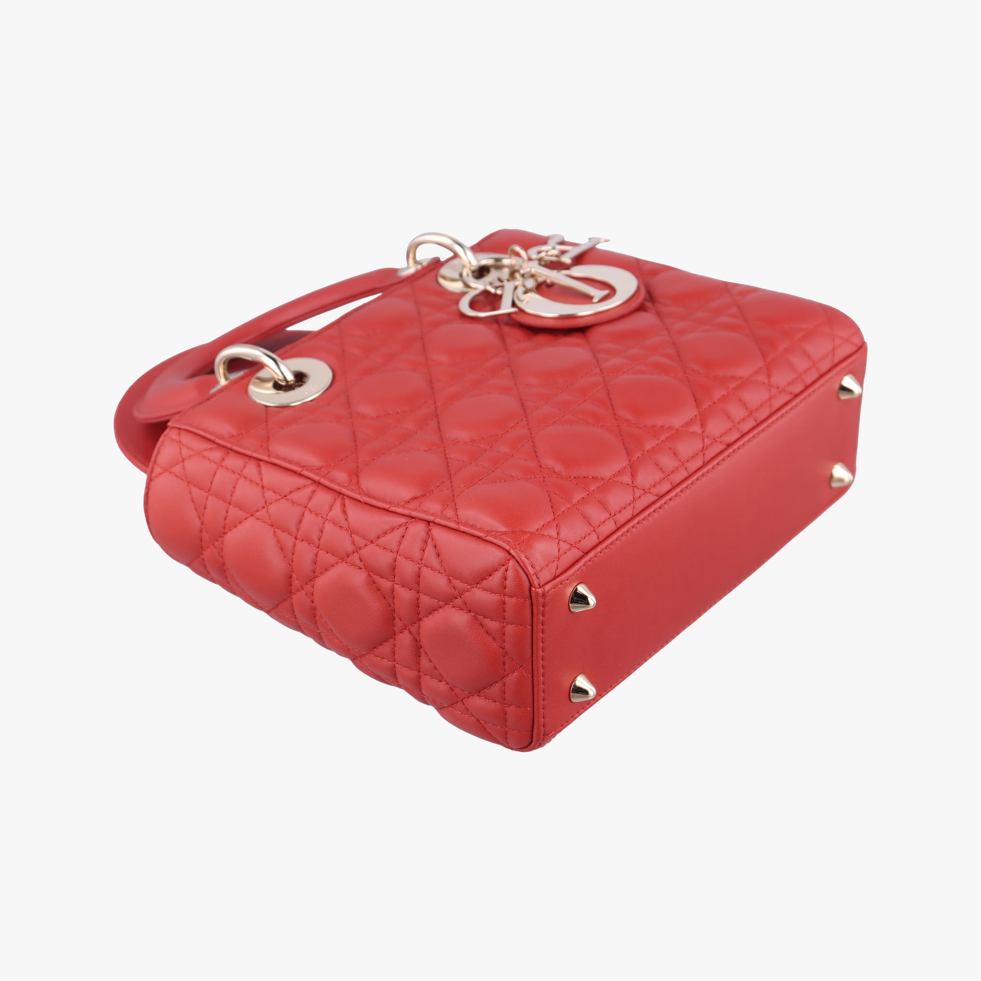 Lady Dior Red lambskin 29-MA-1107レディディオール レッド ラムスキン 29-MA-1107