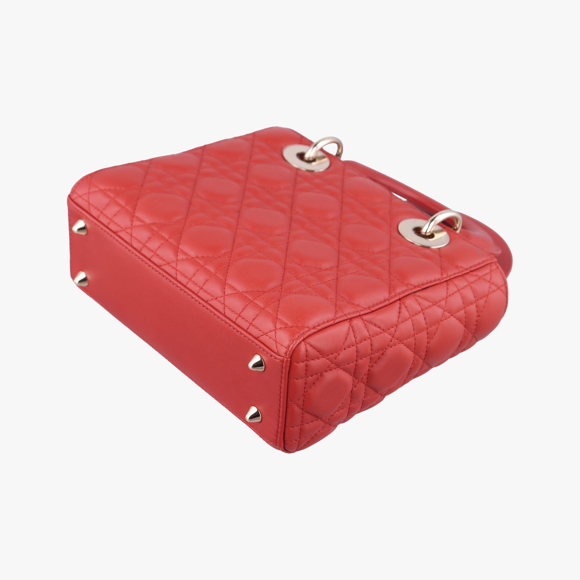 Lady Dior Red lambskin 29-MA-1107レディディオール レッド ラムスキン 29-MA-1107
