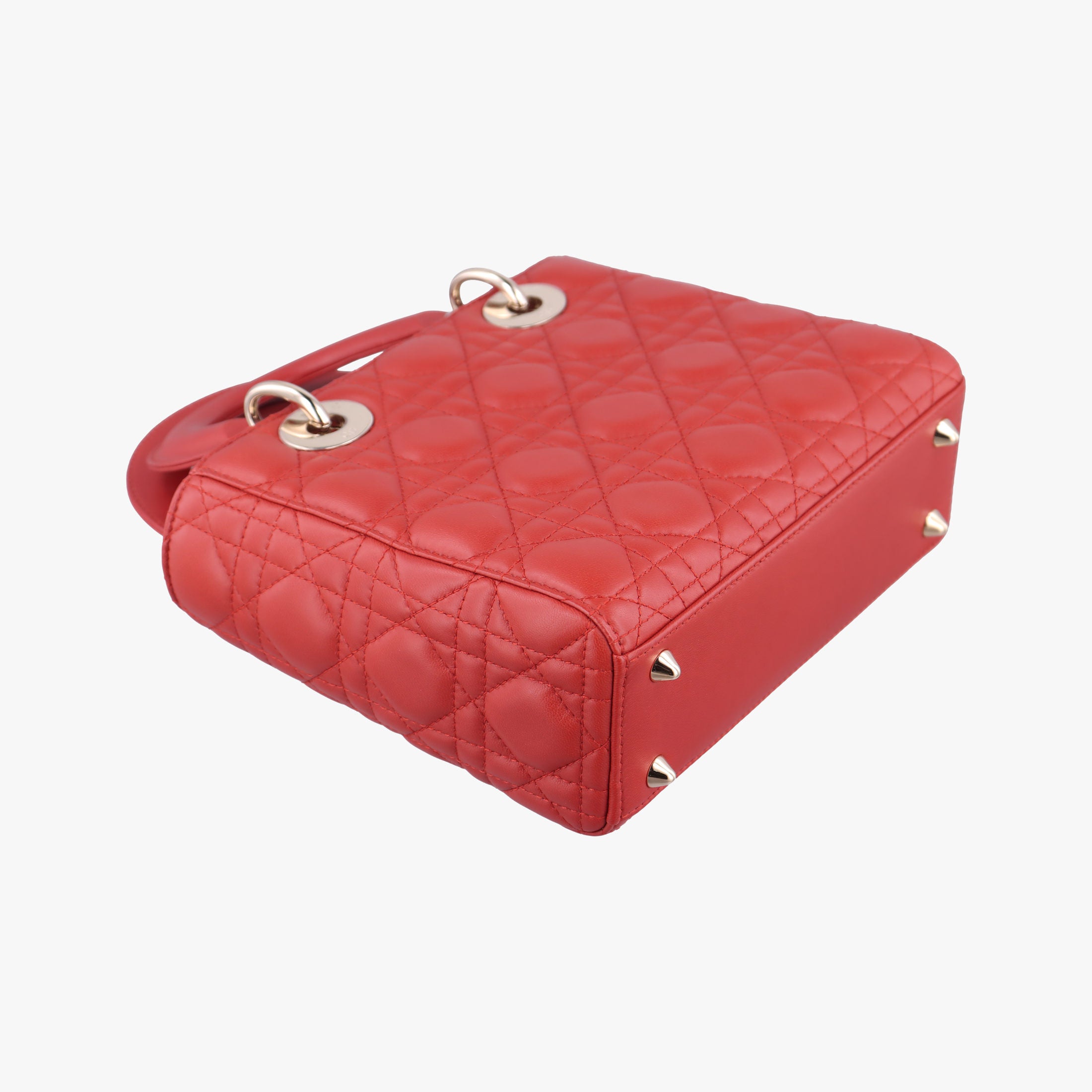 Lady Dior Red lambskin 29-MA-1107レディディオール レッド ラムスキン 29-MA-1107
