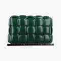 Padded CASSETTE Green lambskin B09673694Cパデッド カセット グリーン ラムスキン B09673694C